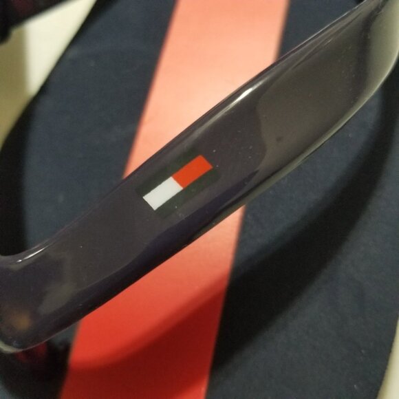 Tommy Hilfiger Flip Flop Kids Sandals Rubber Foam Logo Flag Colorblock NWT - Picture 5 of 5